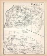 Plainfield, Unity, New Hampshire State Atlas 1892 Uncolored